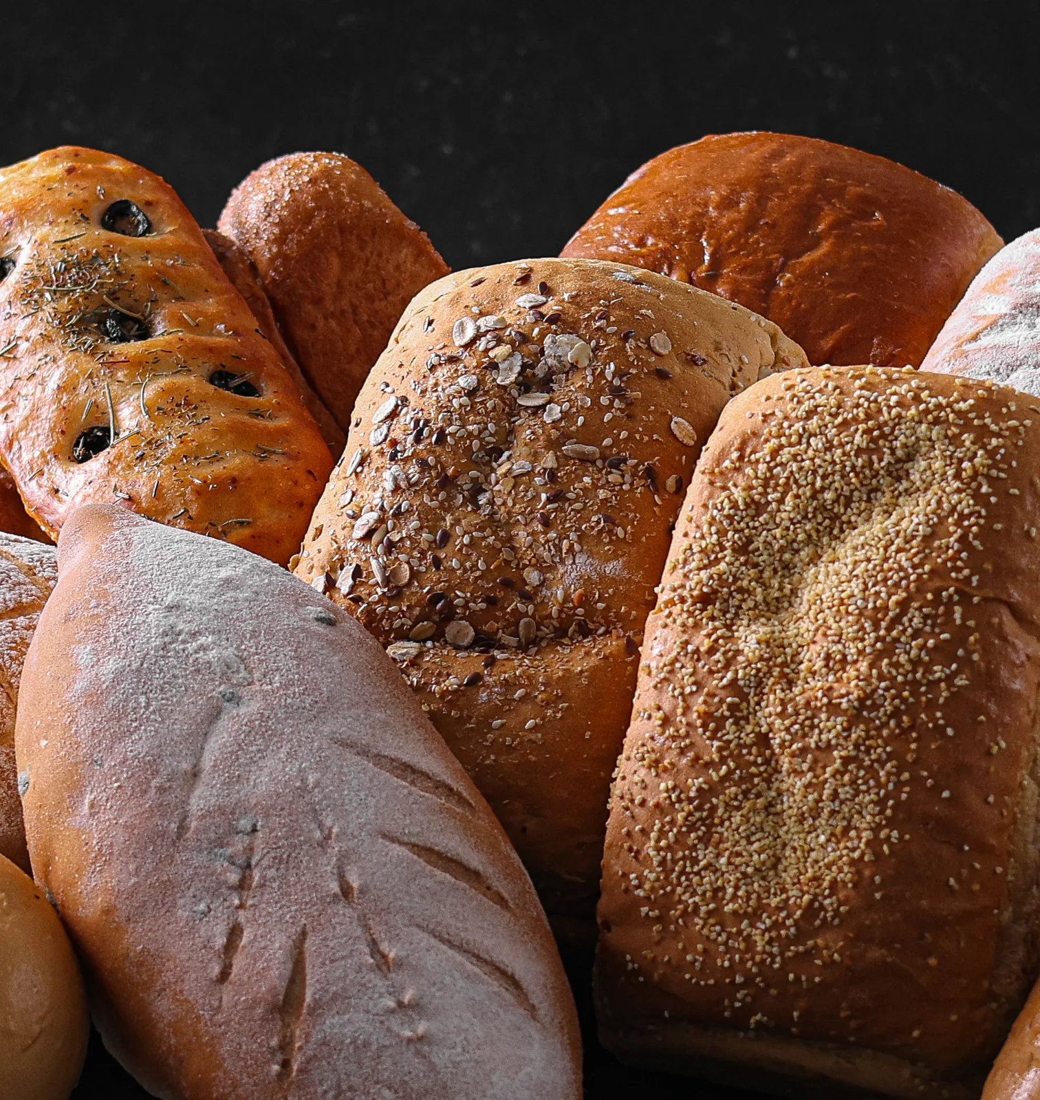 Basket of assorted Amro loaves